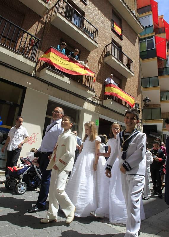 Cientos de personas en el Corpus de Palencia