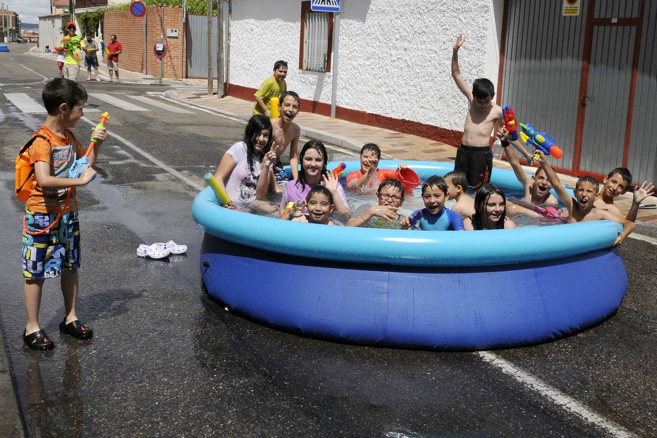 Mojada en el Barrio de Las Flores