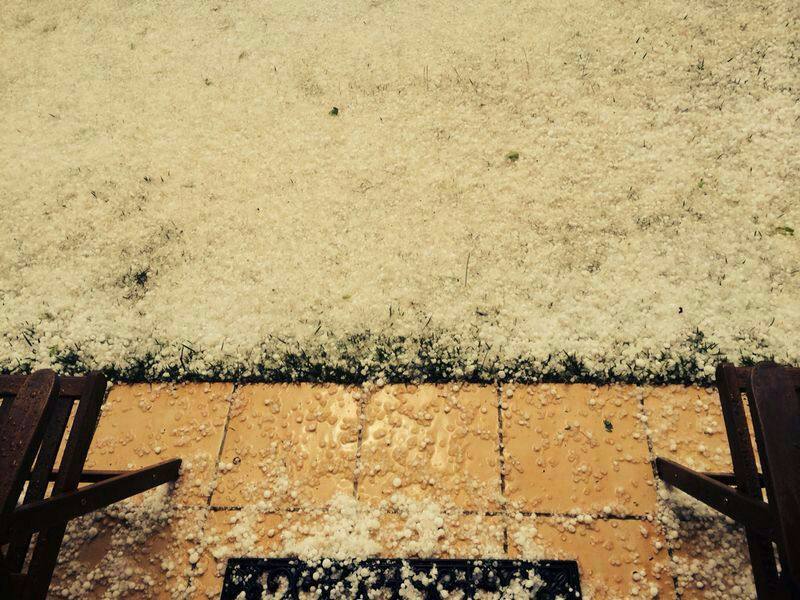 Granizada en Almazán (Soria)