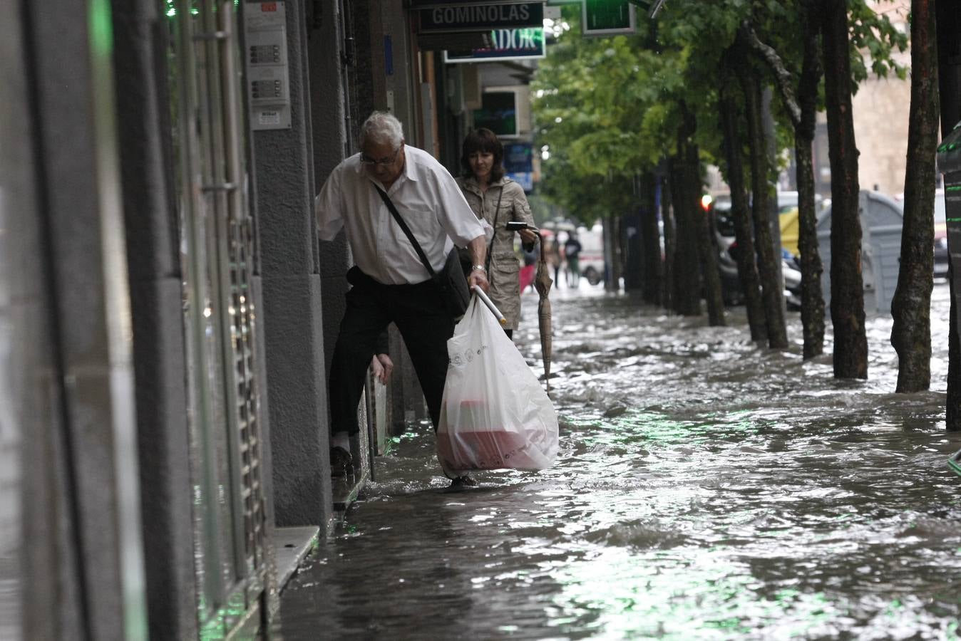 Espectacular tormenta en Salamanca