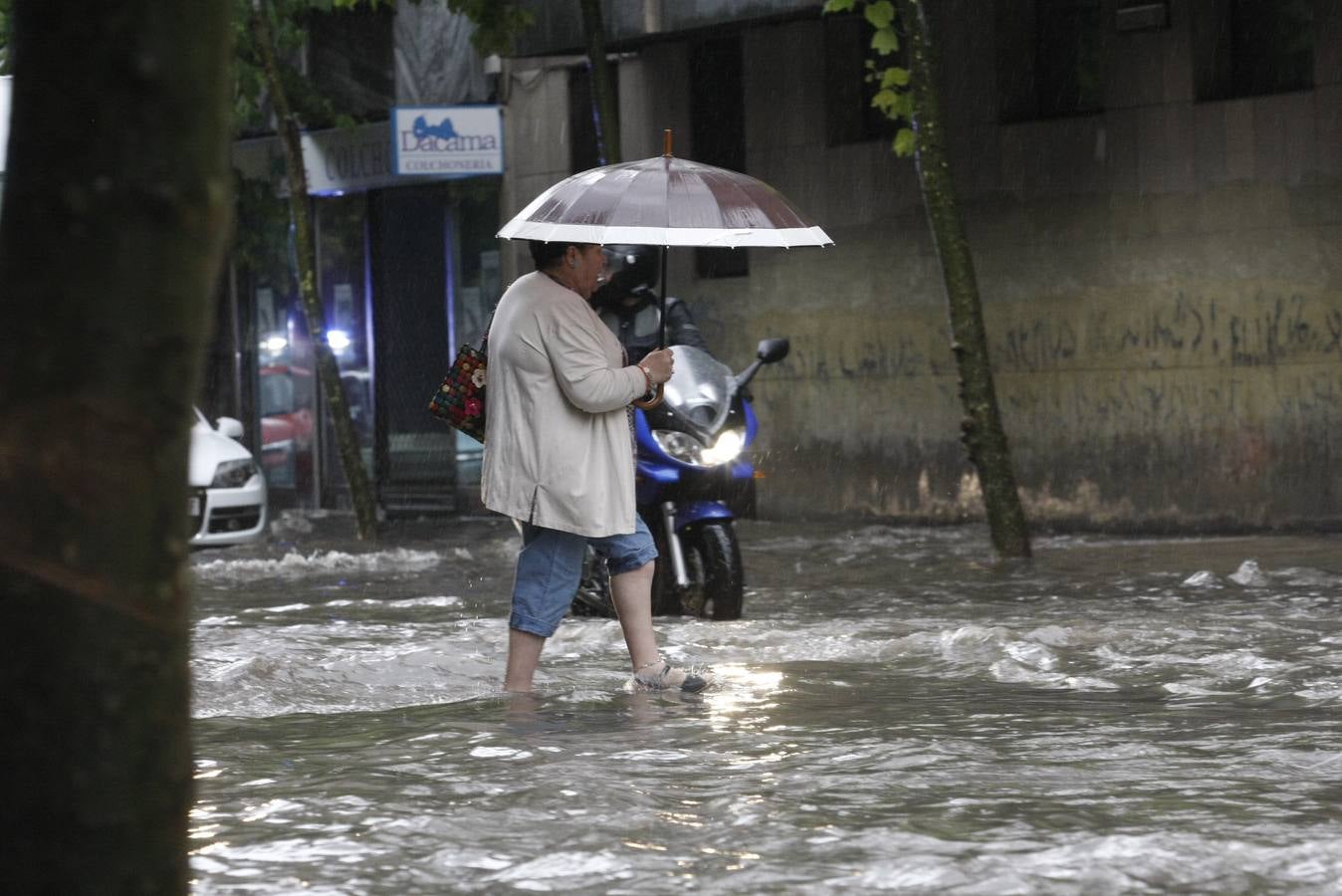 Espectacular tormenta en Salamanca