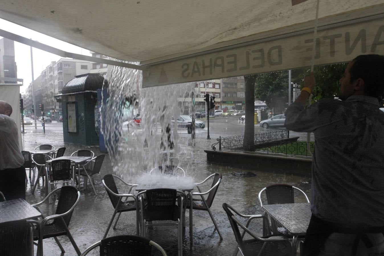 Espectacular tormenta en Salamanca