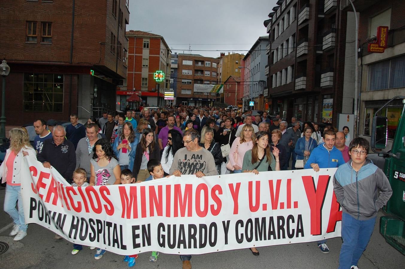 Manifestación en Guardo para reivindicar el hospital comarcal