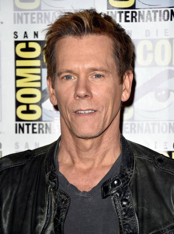 El actor Kevin Bacon en la rueda de prensa de la película 'The Following'