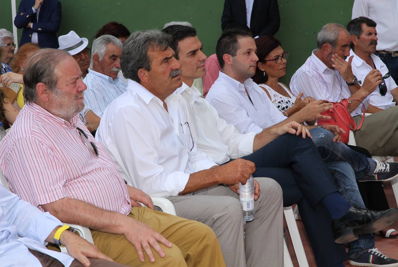 El secretario general del PSOE Pedro Sánchez, en Grajera (Segovia)