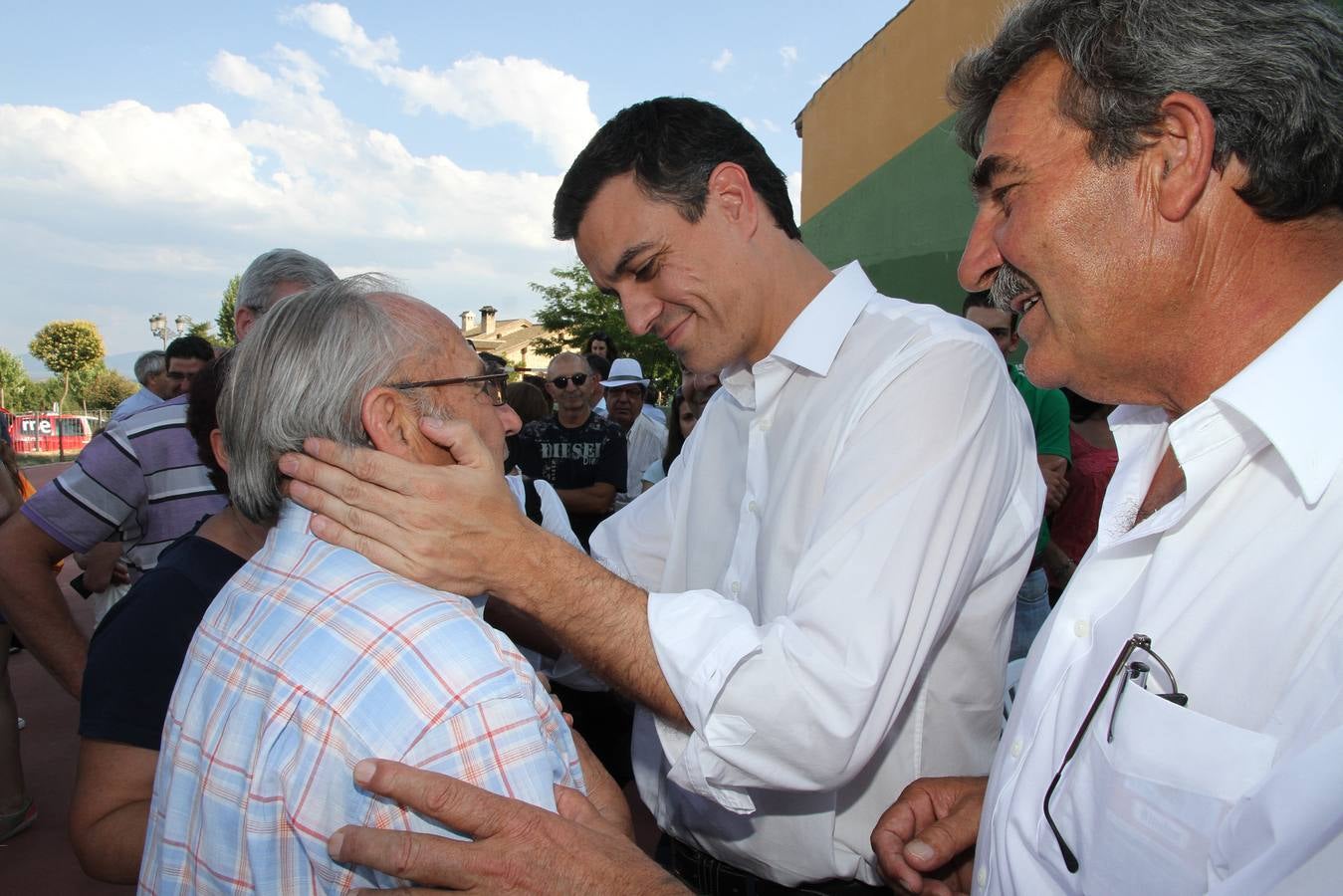 El secretario general del PSOE Pedro Sánchez, en Grajera (Segovia)