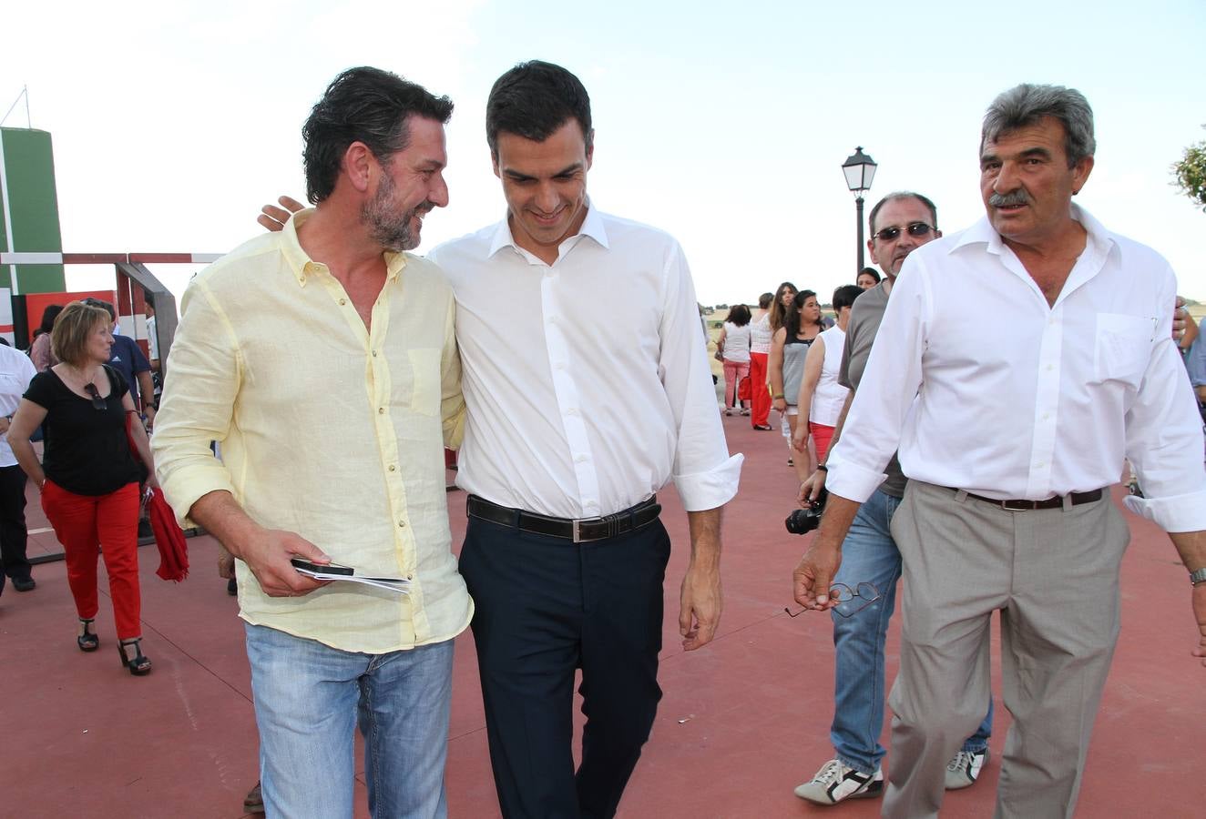 El secretario general del PSOE Pedro Sánchez, en Grajera (Segovia)