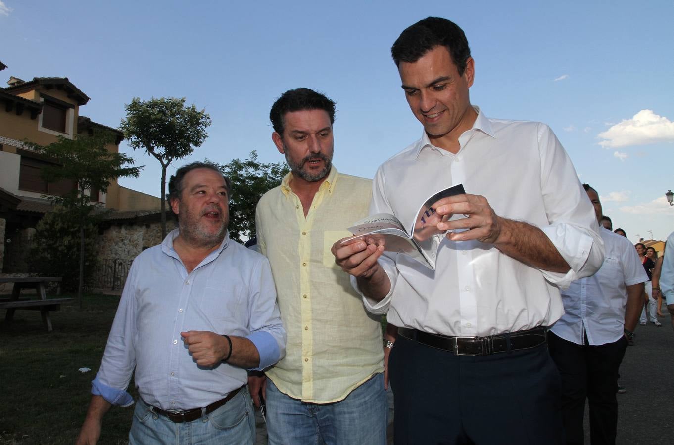 El secretario general del PSOE Pedro Sánchez, en Grajera (Segovia)
