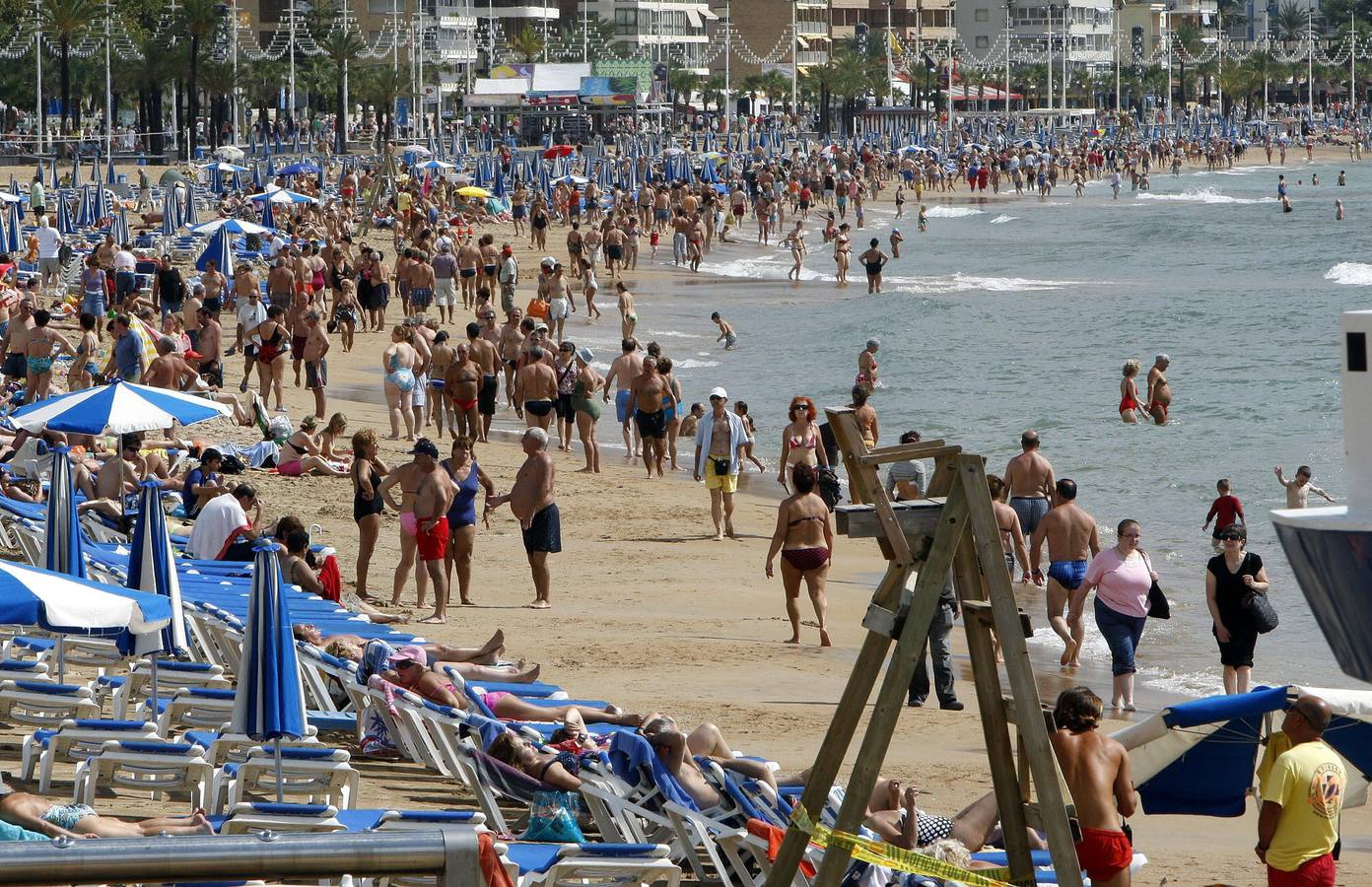 Playa de Levante de Benidorm.