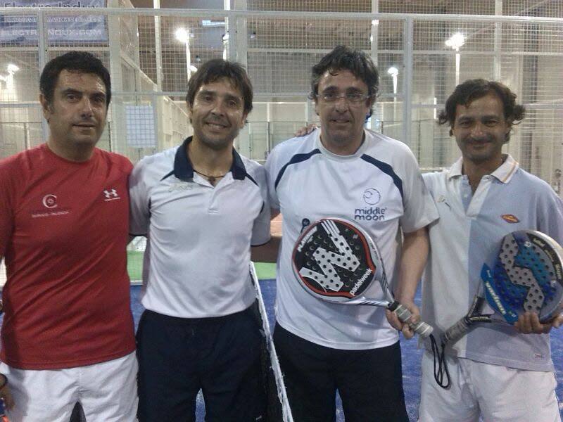Participantes en el I Torneo de Pádel Trofeo ATV Mercedes Open de Verano