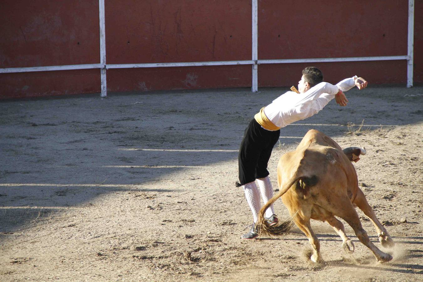 Exhibición de cortes, quiebros y saltos en Campaspero