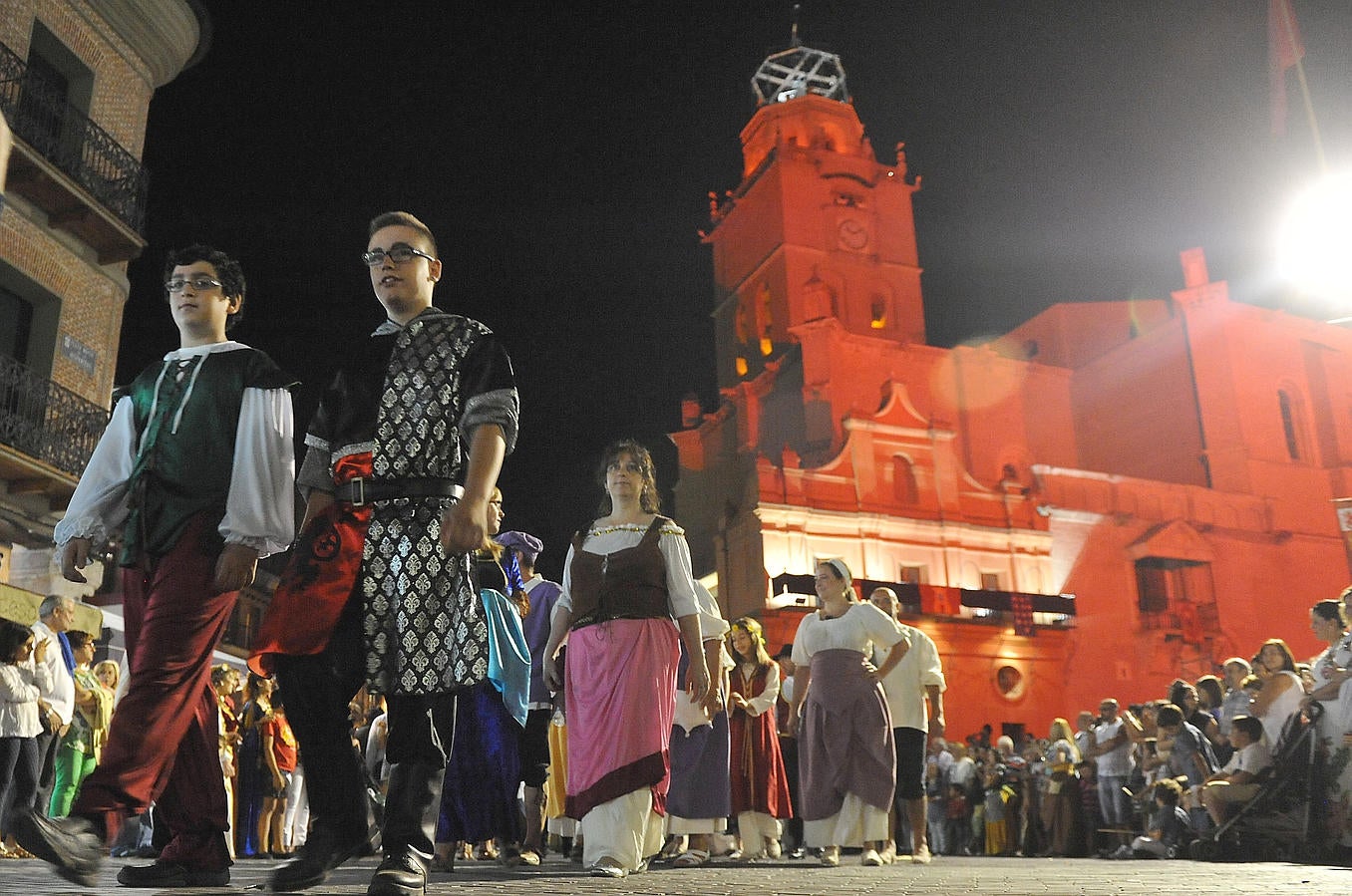 Recreación de la llegada de Padilla, Bravo y Zapata a Medina del Campo