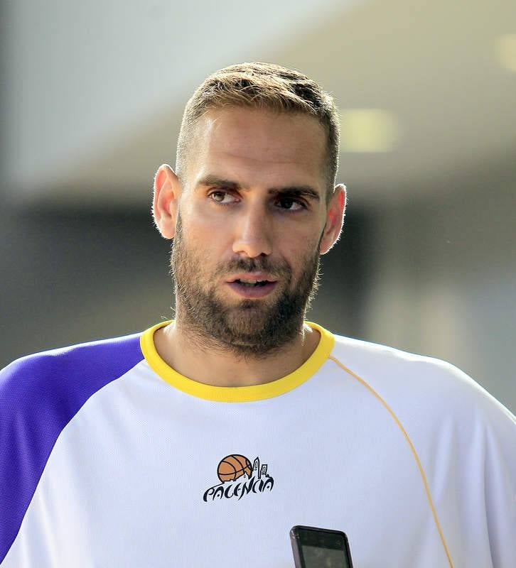 Primer entrenamiento del Baloncesto Palencia de la temporada 2014-2015