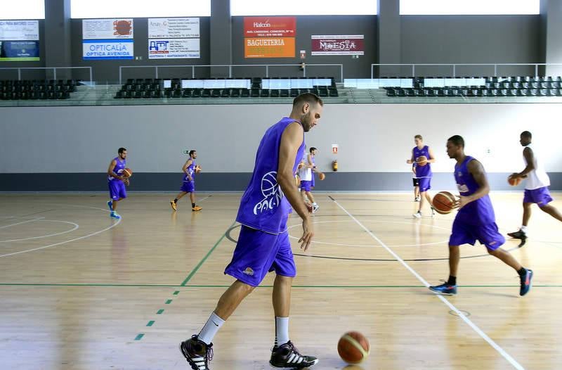 Primer entrenamiento del Baloncesto Palencia de la temporada 2014-2015