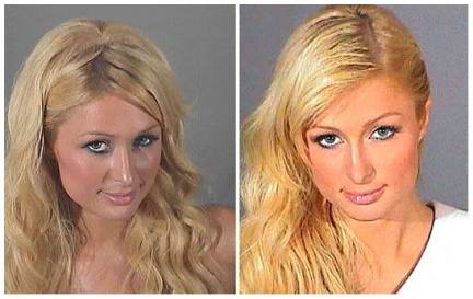 Paris Hilton. Detenida por conducir bajo la influencia de sustancias en 2006 en Hollywood. En 2010 por posesión de Cocaína.