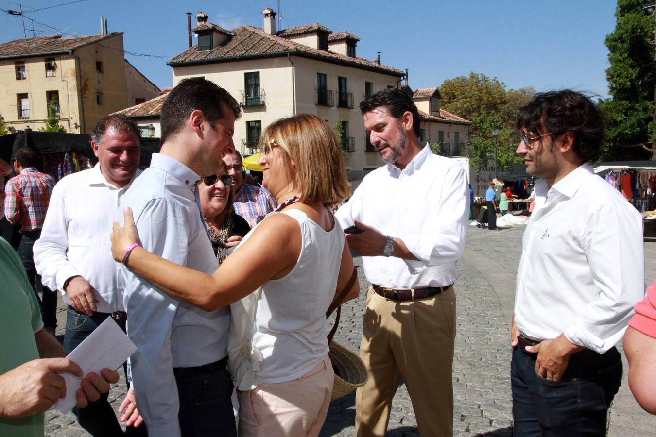 Luis Tudanca mantiene un encuentro con alcaldes socialistas en el Real Sitio de San Ildefonso (Segovia)