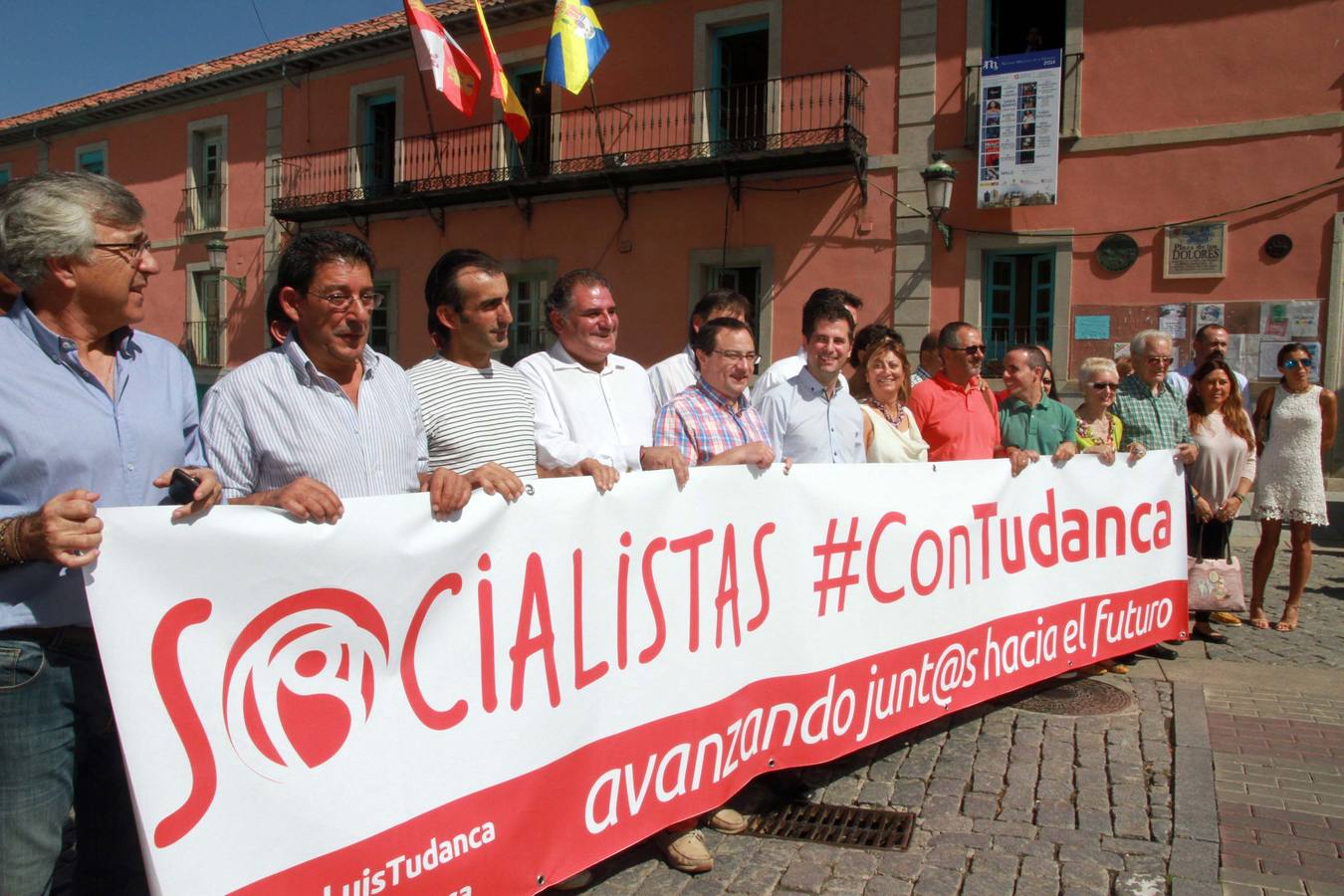 Luis Tudanca mantiene un encuentro con alcaldes socialistas en el Real Sitio de San Ildefonso (Segovia)