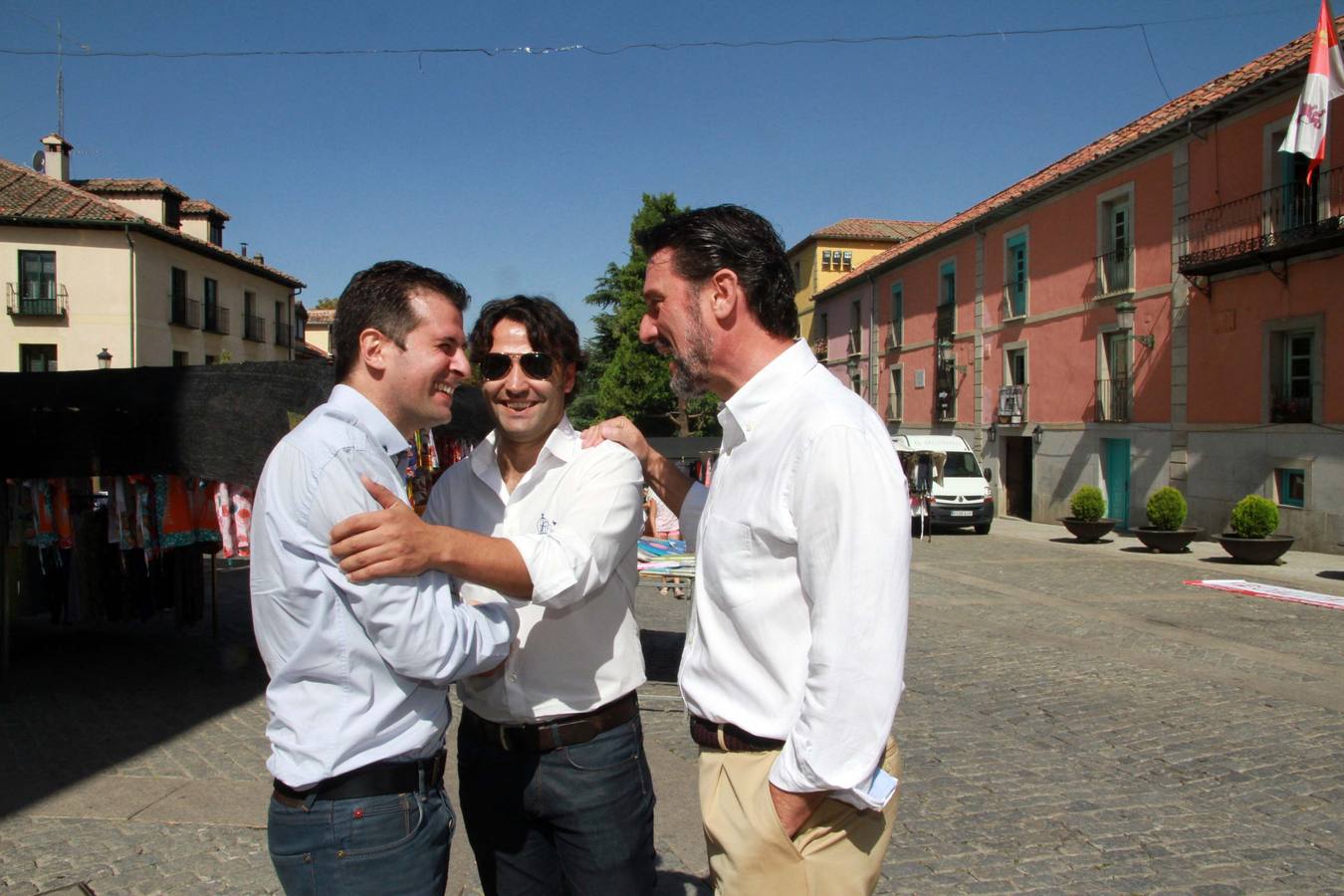 Luis Tudanca mantiene un encuentro con alcaldes socialistas en el Real Sitio de San Ildefonso (Segovia)