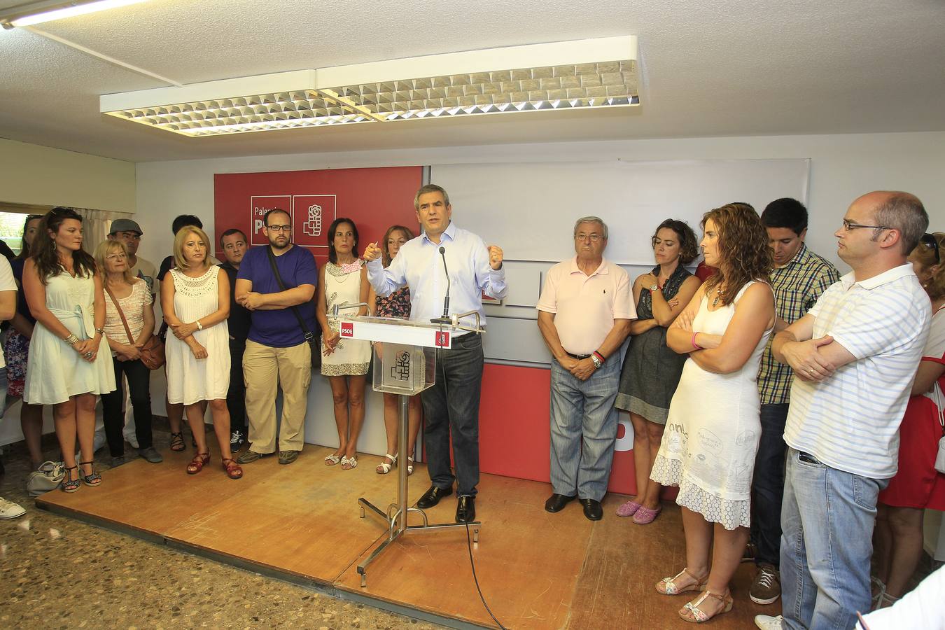 Julio Villarrubia presenta su candidatura a la Secretaría General del PSOE de Castilla y León en Palencia