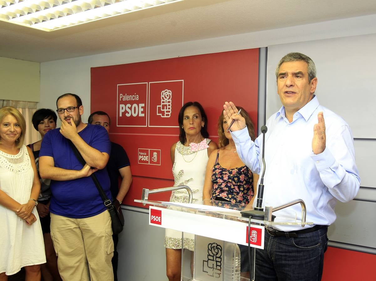 Julio Villarrubia presenta su candidatura a la Secretaría General del PSOE de Castilla y León en Palencia