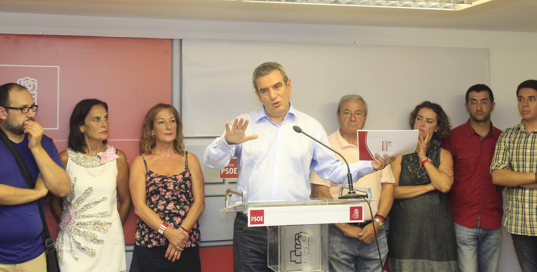 Julio Villarrubia presenta su candidatura a la Secretaría General del PSOE de Castilla y León en Palencia