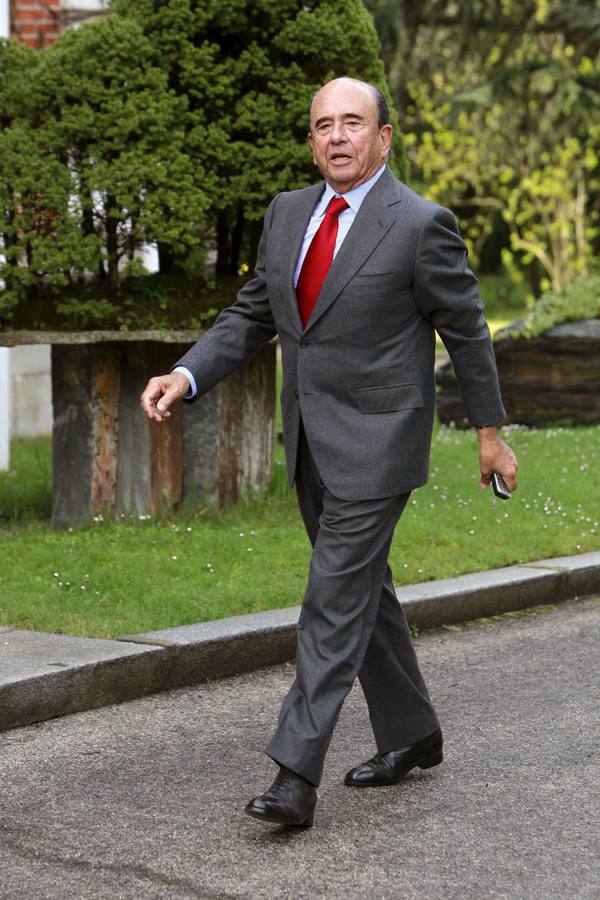 Varias visitas a La Moncloa. Emilio Botín, presidente del Banco Santader, a su llegada a la Moncloa en 2011.