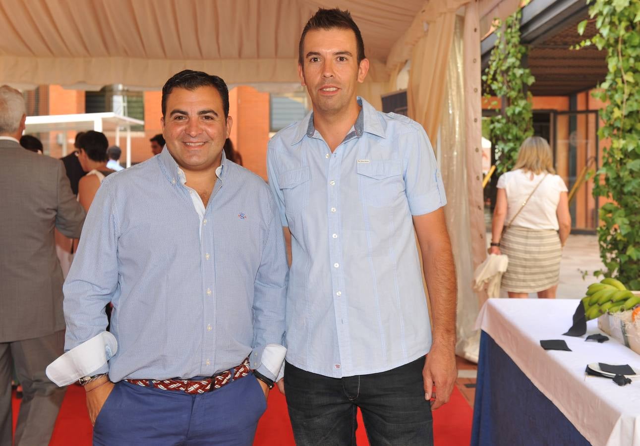 Jorge Esteban, de Autolid, con José Vicente Parra.