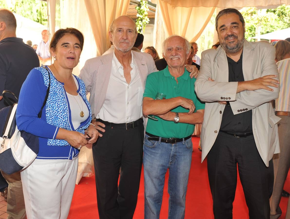 Rosa Sanz Hermida; el director de la Seminci, Javier Angulo; el crítico de El Norte Fernando Herrero y Carlos Aganzo, director de El Norte.