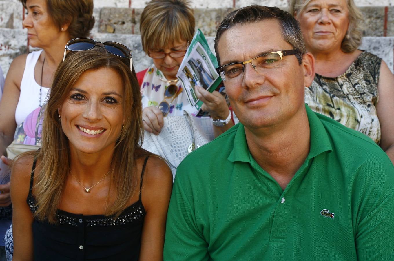 El alcalde de Valoria, Javier Calvo, y su mujer, Carolina Quintana.
