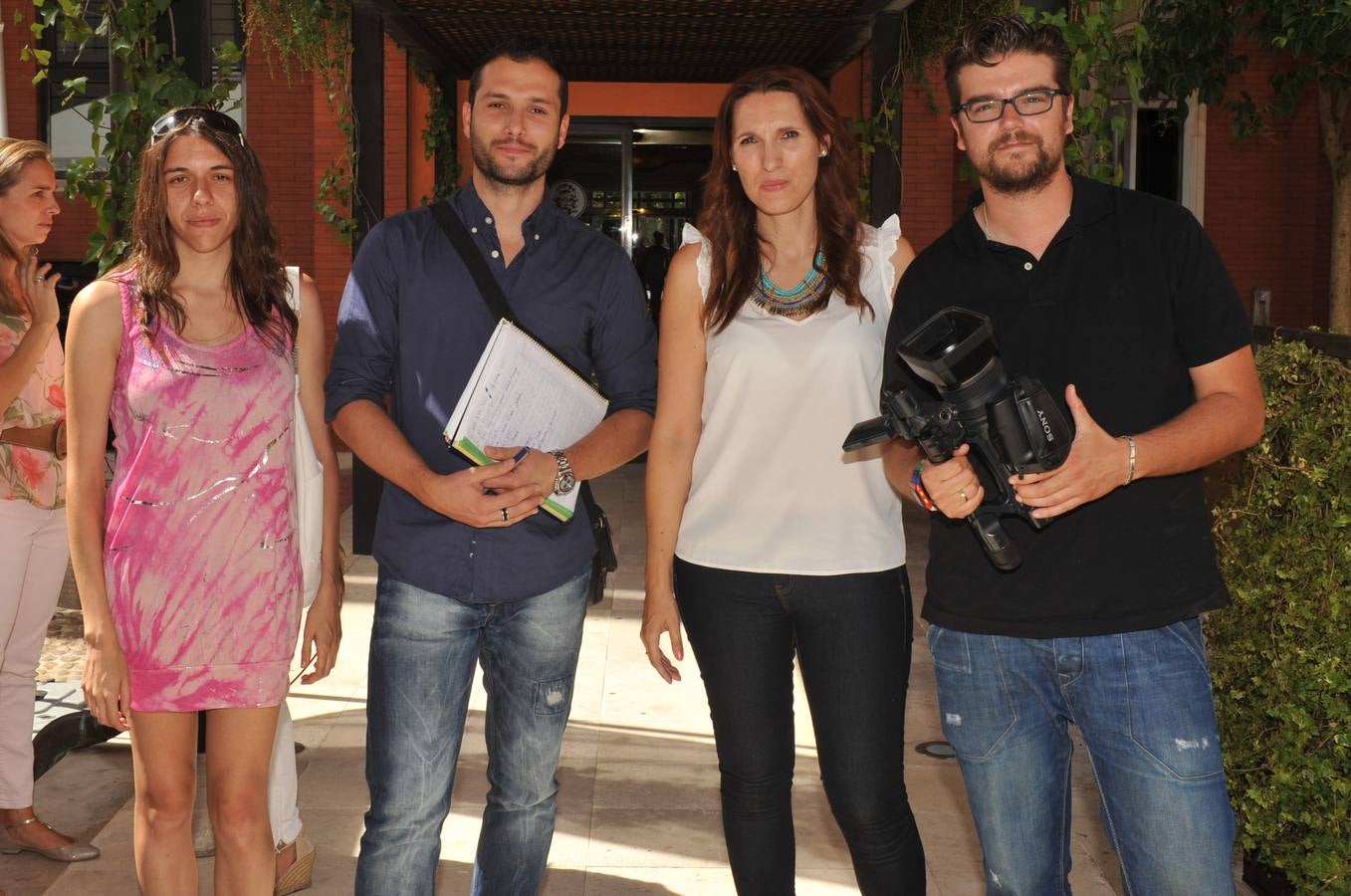 Los compañeros de El Norte, María Eugenia García, Juan Antonio Pardal y Liliana Martínez Colodrón.
