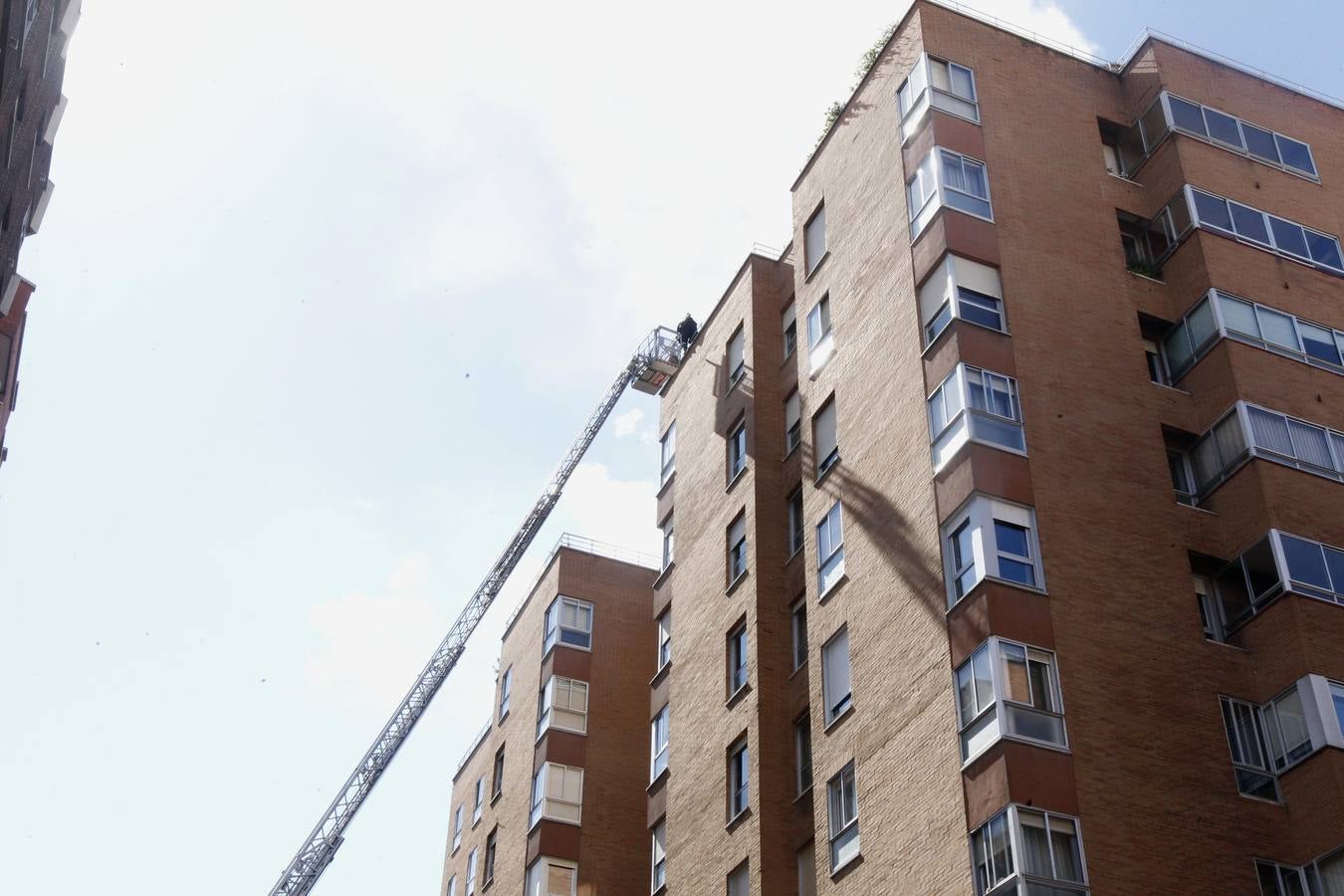 Humareda en la calle Gabilondo