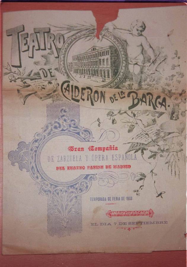 Programa de la Compañía de Zarzuela y Opera Española del Teatro Calderón.