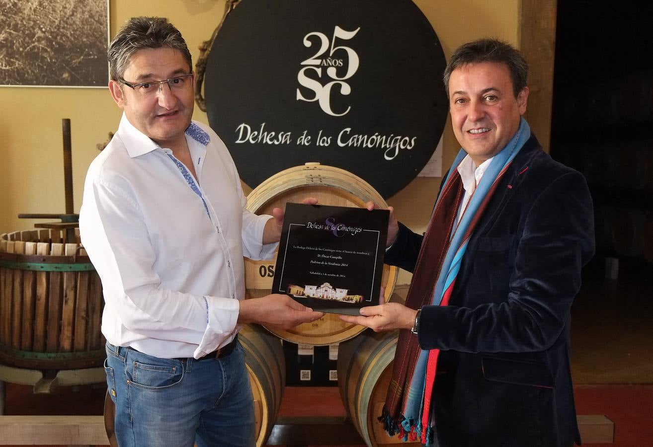 Óscar Campillo, Padrino de la Vendimia 2014 de Dehesa de los Canónigos