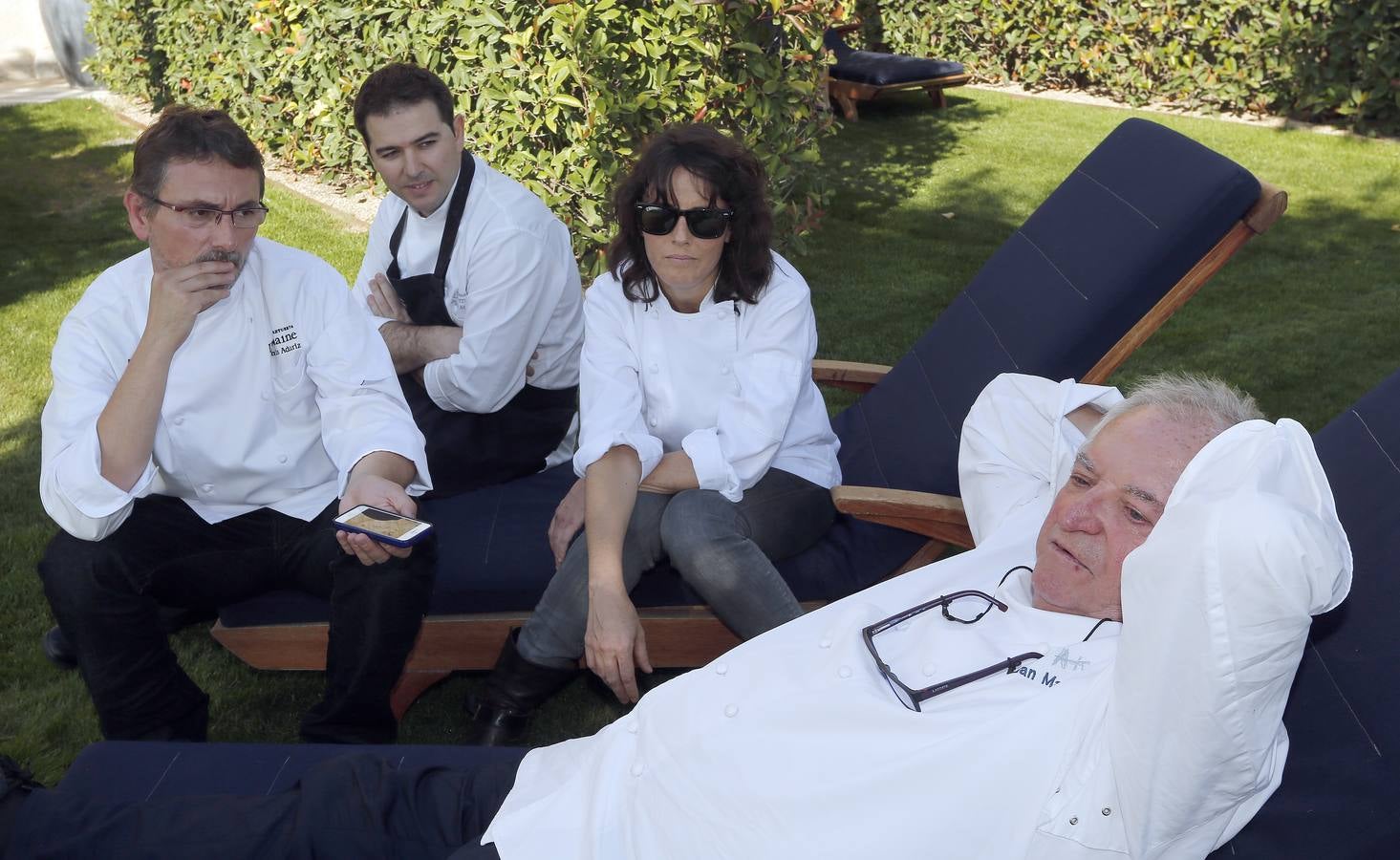 Pisada de uva en Abadía de Retuerta en Sardón de Duero (Valladolid)