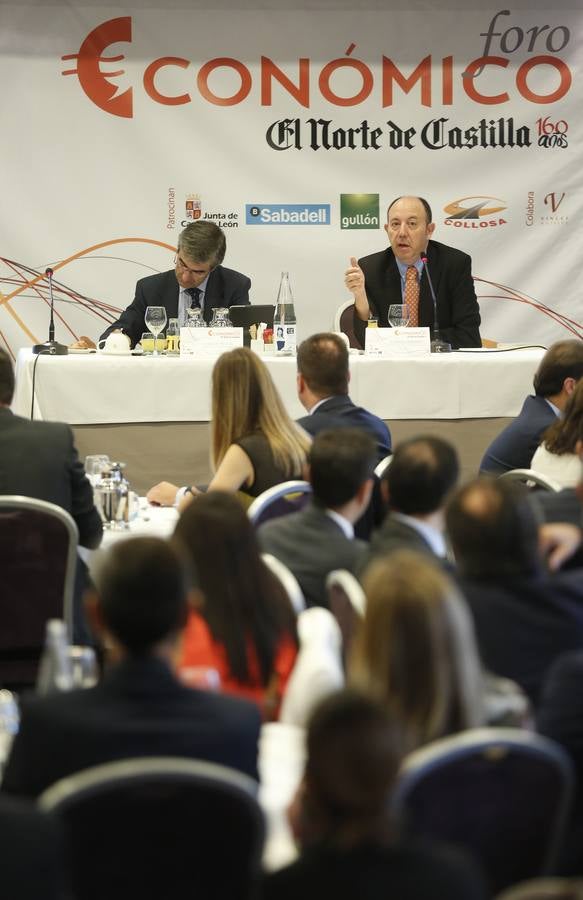 Gonzalo Bernardos, catedrático de Economía de la Universidad de Barcelona, en el Foro Económico de El Norte de Castilla