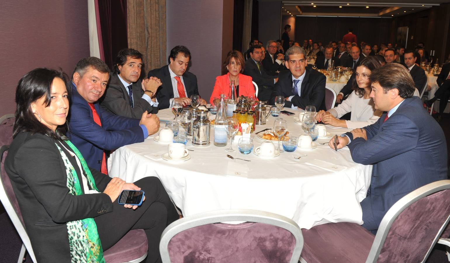 María Eugenia García (Aquona); José Manuel Méndez (alcalde de Arroyo); Manuel Salgado (El Norte); Alberto Martínez (Hotel Vincci Frontaura); María José Gutiérrez, Antonio Ferreras y Pilar Moraleda (Telefónica); y Jorge Cantero (DC System Ibérica).