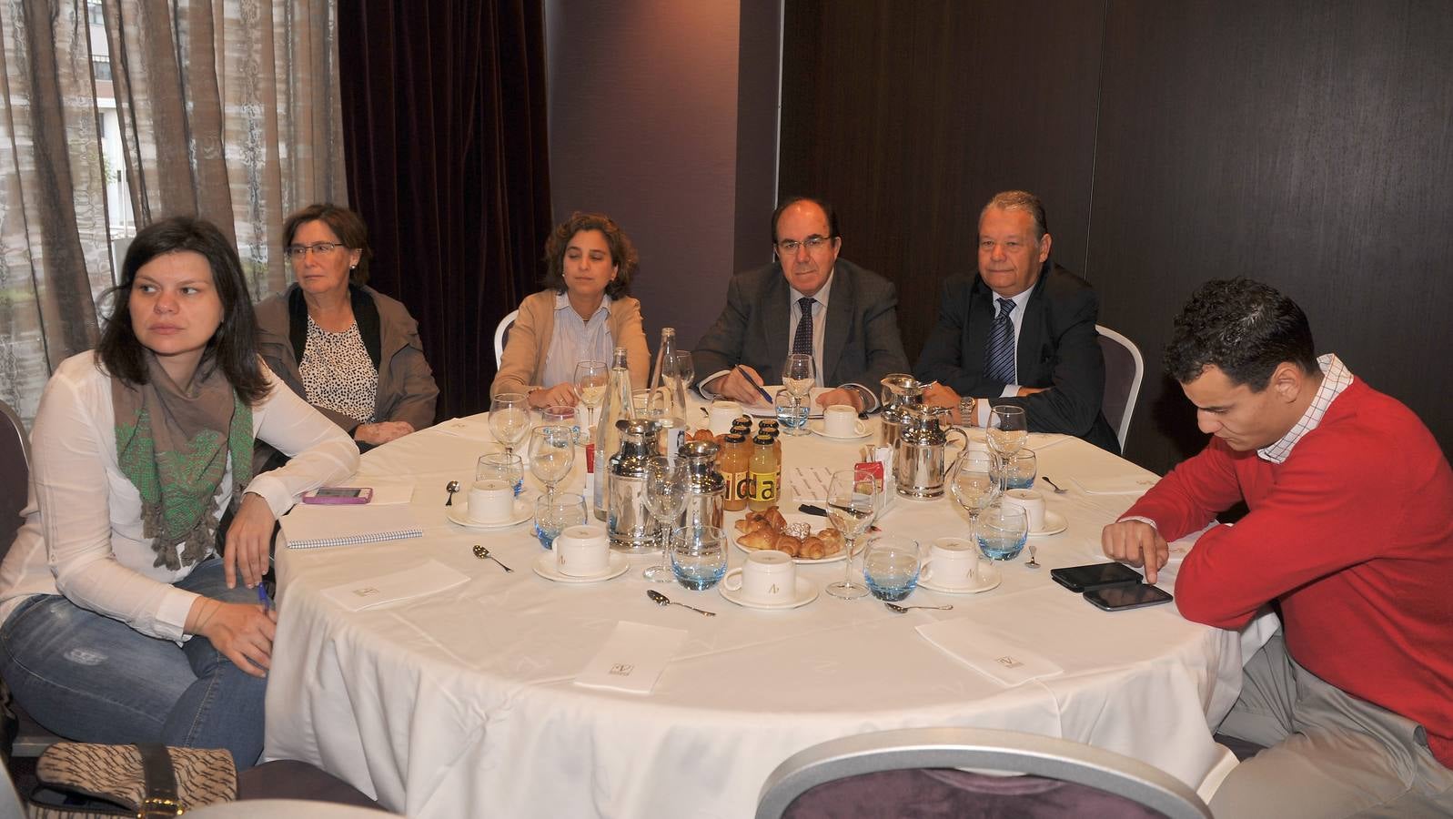 Sonia Díaz (Europa Press);Teresa González (AsociaciónCampoalegre); Irene de Lucas (Escuela Alcazarén); Lorenzo Díaz y Manuel Fernández (Fundación Personas); y Fran Gutiérrez (Ayuntamiento de Palencia).