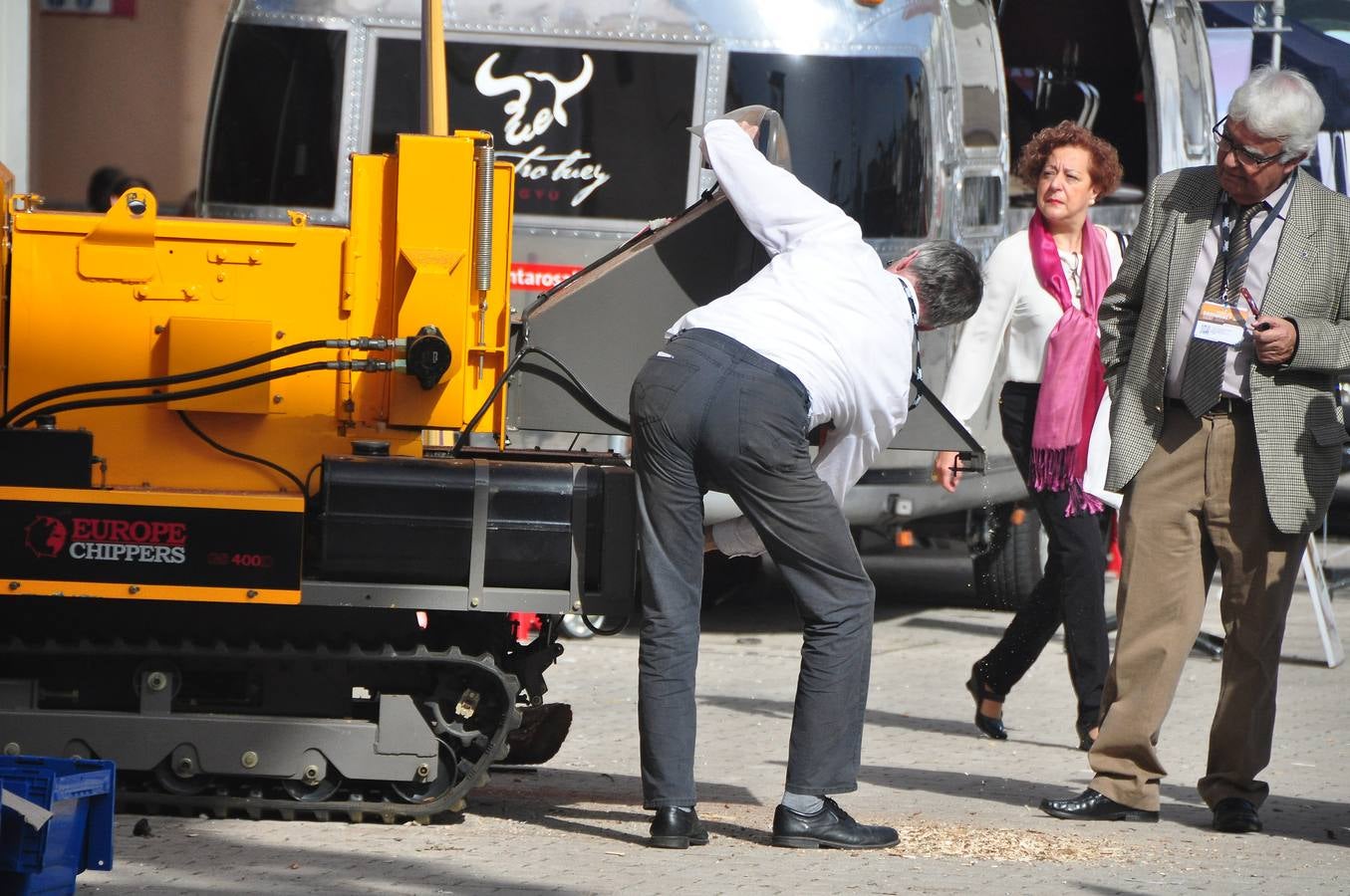 Inauguración de la feria Expobiomasa 2014 en Valladolid