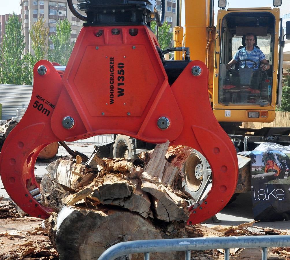 Inauguración de la feria Expobiomasa 2014 en Valladolid