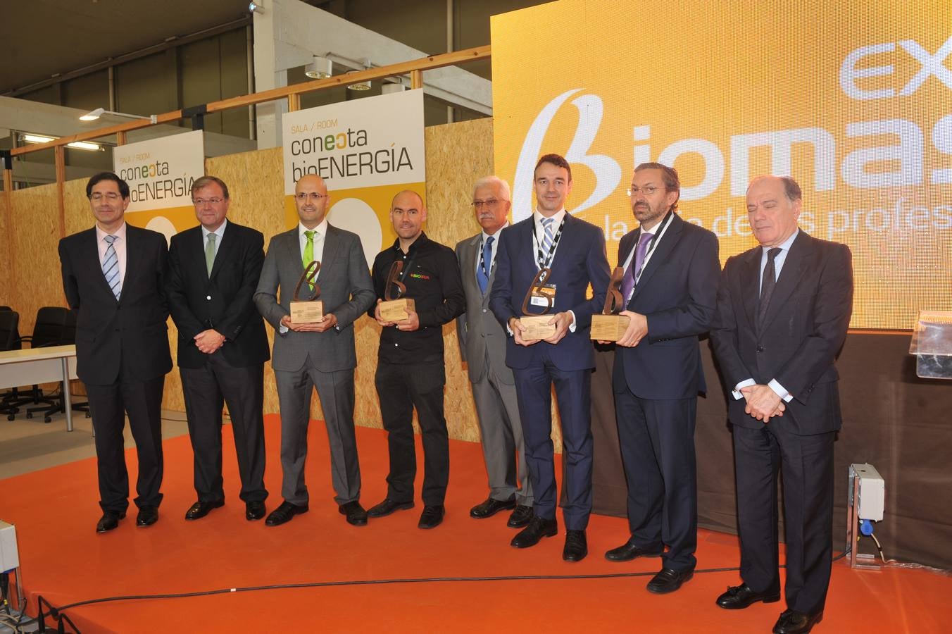 Inauguración de la feria Expobiomasa 2014 en Valladolid
