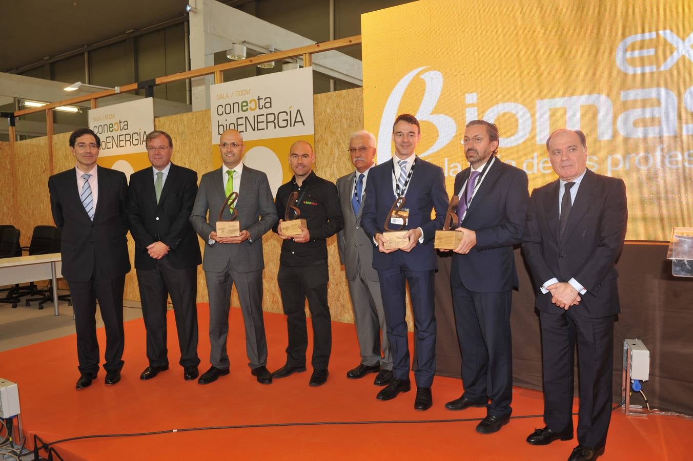 Inauguración de la feria Expobiomasa 2014 en Valladolid