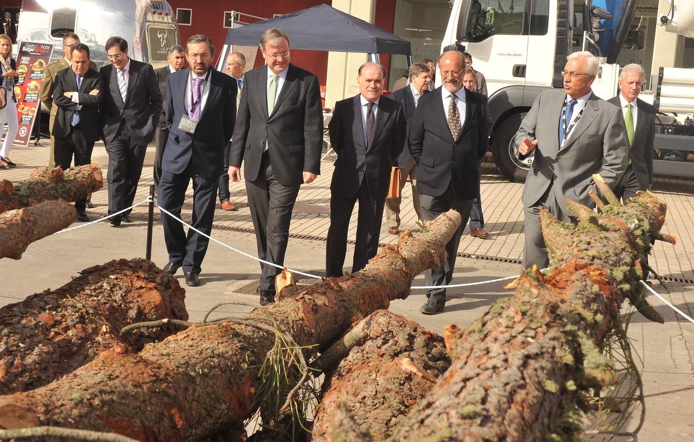 Inauguración de la feria Expobiomasa 2014 en Valladolid