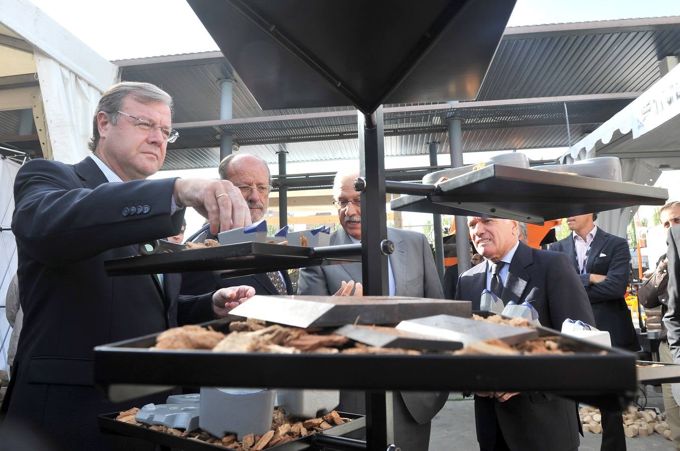 Inauguración de la feria Expobiomasa 2014 en Valladolid