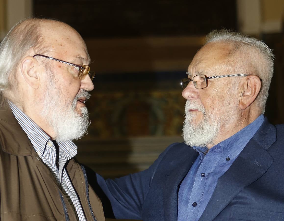 Gonzalo Suárez y José Luis Cuerda en el Aula de Cultura de El Norte de Castilla