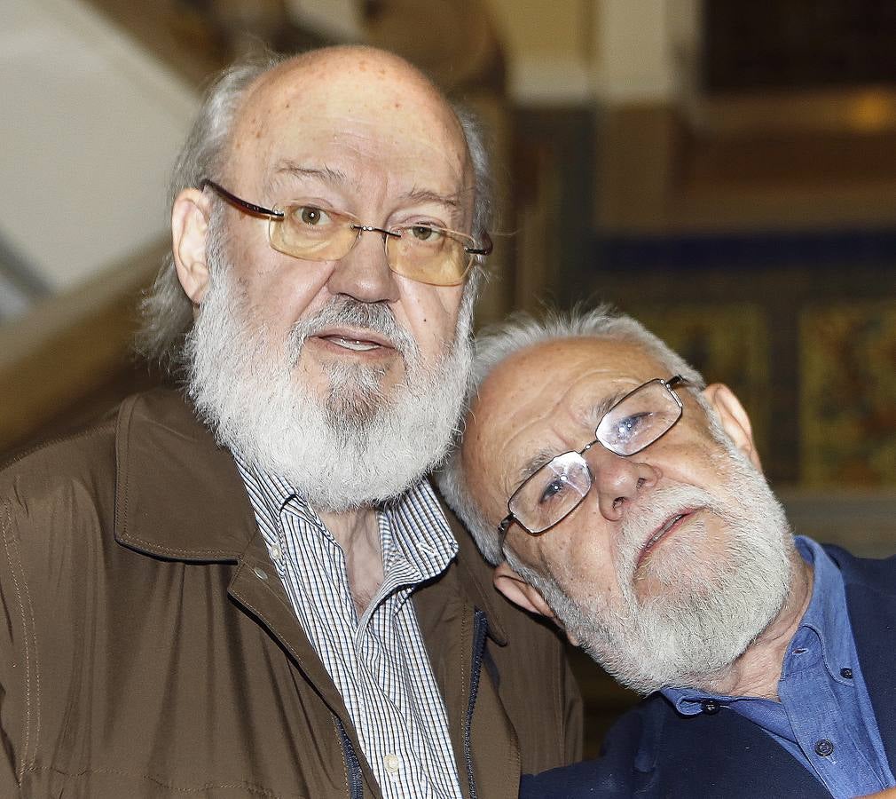 Gonzalo Suárez y José Luis Cuerda en el Aula de Cultura de El Norte de Castilla