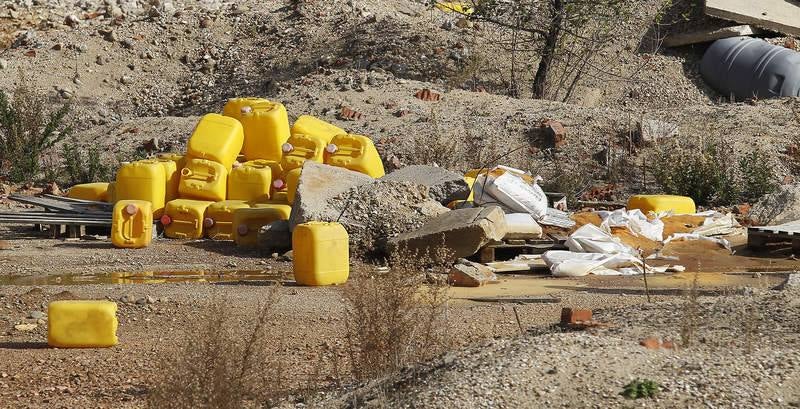 Terrenos abandonados de la antigua azucarera Ebro Agrícola en Venta de Baños (Palencia)