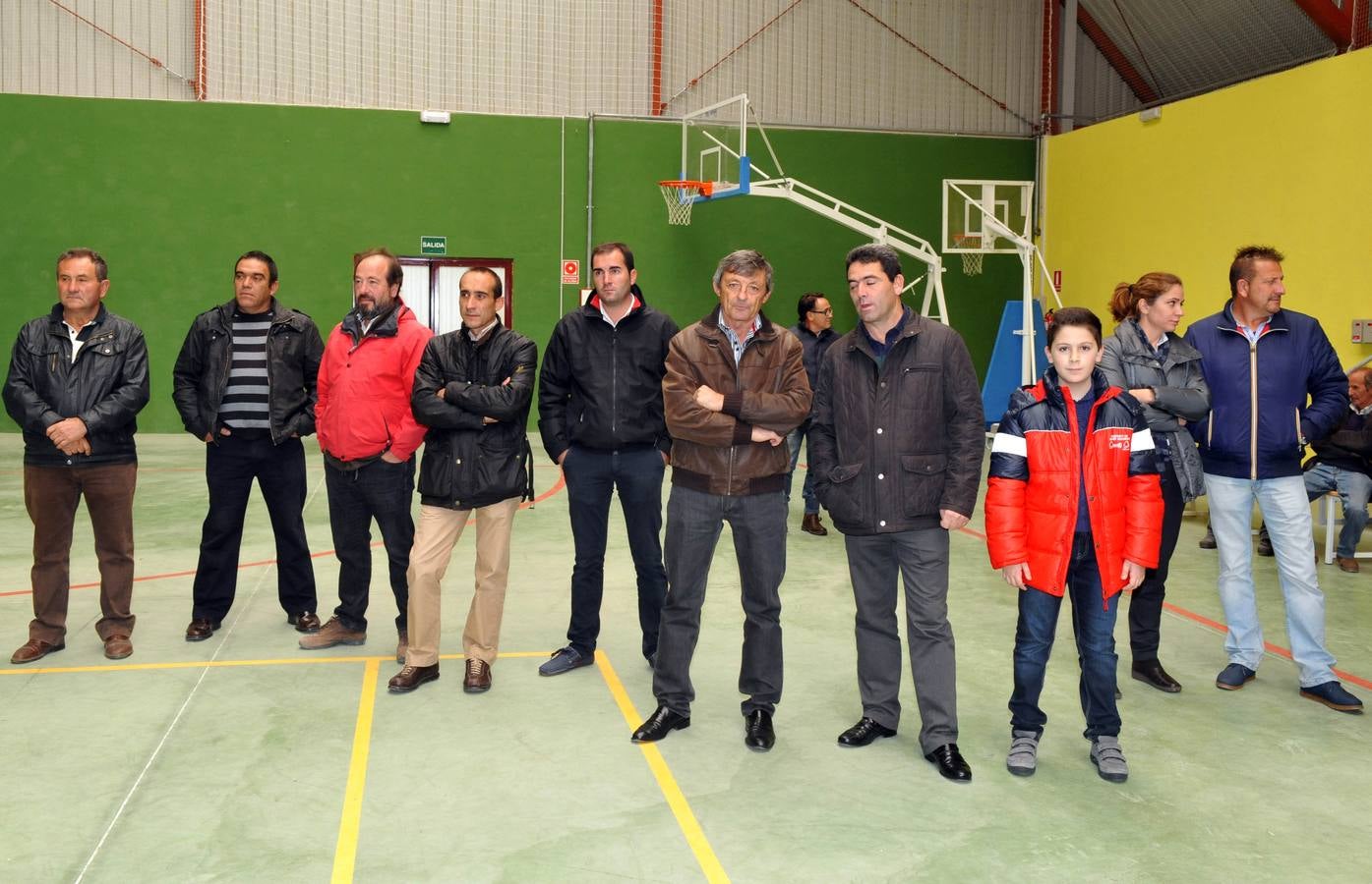 Inauguración del polideportivo multifuncional en Villaverde de Medina. Valladolid