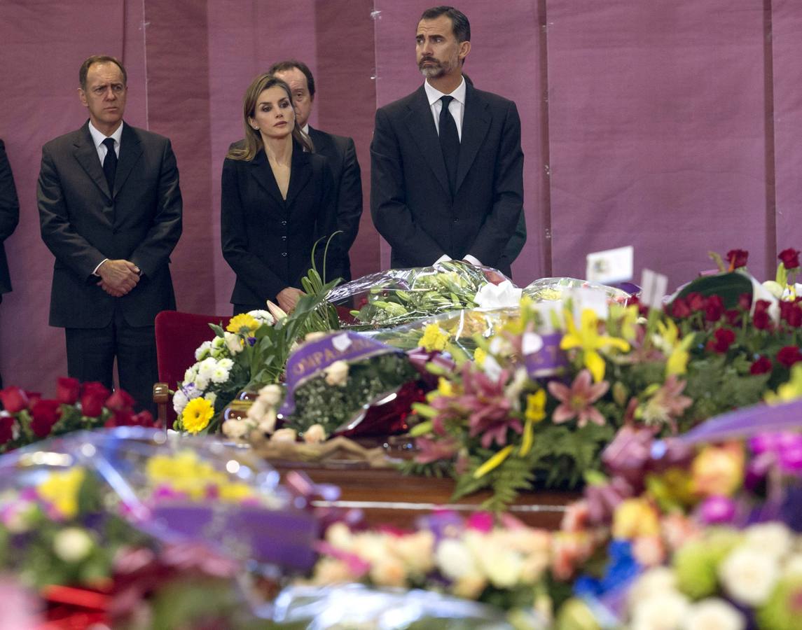 Los Reyes presiden el funeral en Bullas por las víctimas del accidente de autobús