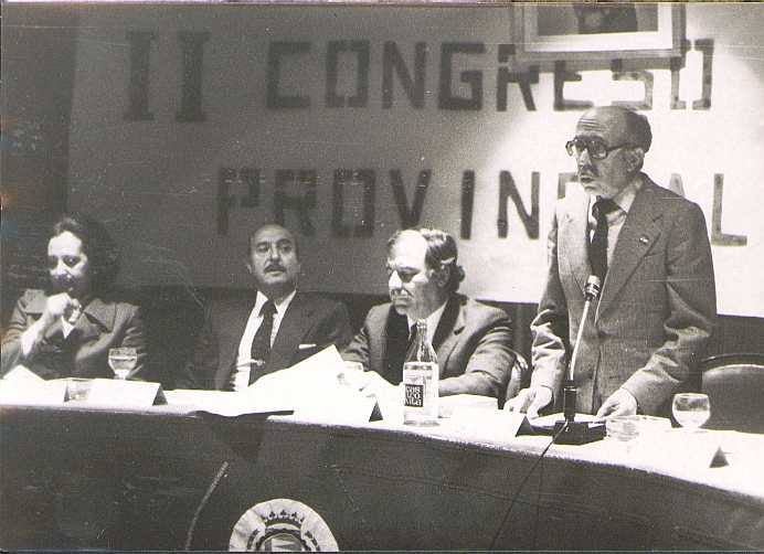 Félix Alonso Zancada, César Balmori y demás miembros de AP de Valladolid.