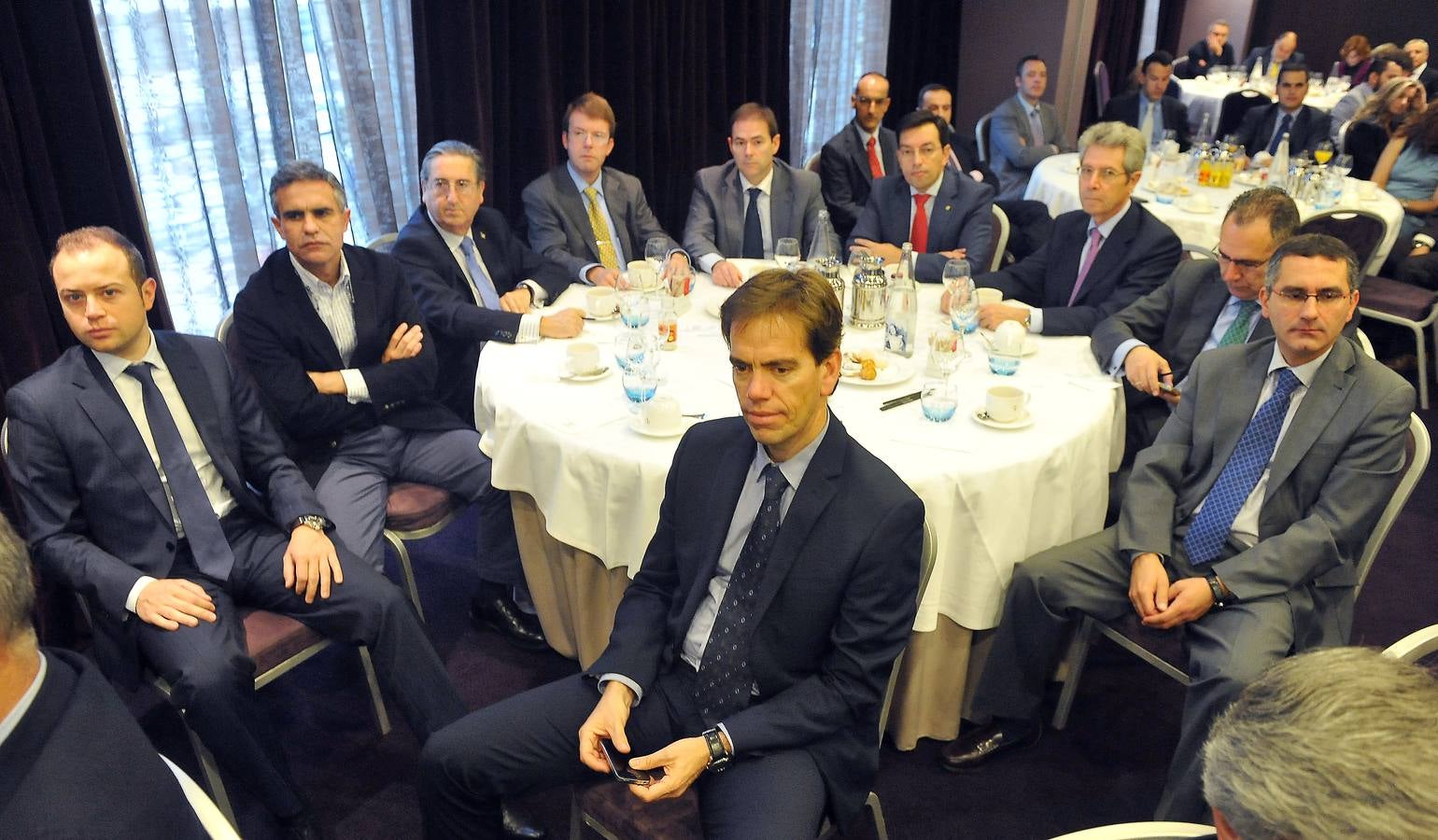 Francisco Flores (Ibérica de Tecnología Avícola), José Carlos García (Banco Sabadell), Pedro Berbel y Valentín Ruiz de Gauna (San Pablo-CEU), Jorge Vijuesca (Red Talento Empleo),Antonio Casado (Banco Sabadell), Prudencio Herrero (APDCastilla y León), Manuel Fernández (Sodical) y Jesús de Prado y Manuel Perucho (San Pablo-CEU).